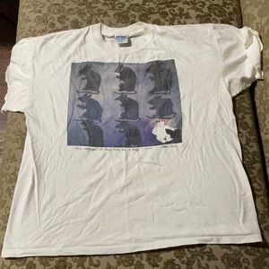 Vintage Stan Rice “9 Attempts to Paint Hitler as a Baby” T Shirt XL